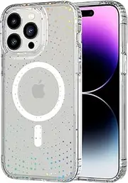 Tech21 Evo Sparkle Phone Case with MagSafe for iPhone 14 Pro Max, Radiant