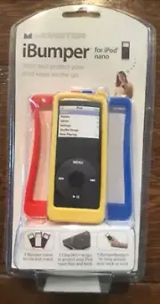 MONSTER iBUMPER FOR iPod Nano- 3 COLORS w iBumperKeeper Brand New, Never Opened!