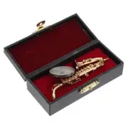 Saxophone Ornament Mini Miniature Musical Instrument Ornaments Model Decoration