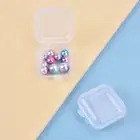 25Pcs Small Boxes Square Transparent Plastic Box Jewelry Storage Case Contain ba