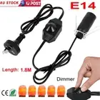 Power Cord 1.8M Cable E14 Socket Lamp Holder Dimmable For Himalayan Salt Lamps