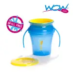 【WOW CUP】美國WOW CUP BABY 360度握把透明喝水杯(果凍藍)