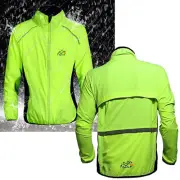 Cycling Jacket Road MTB Bike Quick Dry Rain Wind Coat Fluorescent Green Jacket