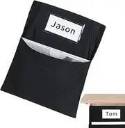 Uoqpty Pockets For Student Chairs - Seat Chair Storage Pocket | Pockets With Name Tags For Classroom Kindergarten School Daycare Home