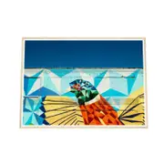 Galrie Vibrant Detroit Wall Art Featuring a Colourful Bird in Fine Art Photography, Wood Frame, A1 60 x 84cm (23 x 33inch)