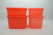 Tupperware Stuffable Set Square/Rectangle 4 Piece New