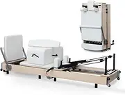 Lifitness Pilates Reformer Machine with Accessories Reformer Box ,Jump Board for Home