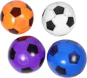NAMOARLY Leakproof Inflatable Soccer Balls 4 Pack Beach Decorations Fun Floating Balls for Teens Pool Football for Outdoor Activities