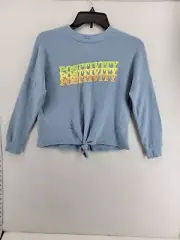 Love Fire Women Top Medium Light Blue Polyester