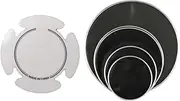 Perfeclan 5 Pieces Drum Head Drum Set Head Skin Percussion Accessories Silent Mute Professional for Stage Performance Beginners Adults, Style A