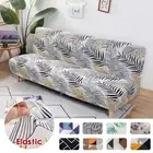 Armless Sofa Bed Cover Stretch Slipcover Elastic Full Folding Sofa Slipcover