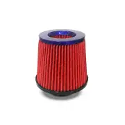SAAS Pod Filter Red Urethane Blue Top 76mm Neck Collar with Hose Clamps