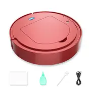 Smart Wireless Sweeping Robot Cleaner Floor Auto Suction Dry Wet Cleaning Machine-Red