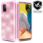 For Samsung Galaxy A51 5G Phone Case Bling Cover/Glass Screen Protector