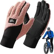 [Generic] Touchscreen Winter Gloves Women | Thermal Cold Weather Women Winter Gloves Touchscreen | Padded Warm Ski Snow Hand Warmer Cycling Glove for Girls, Mother