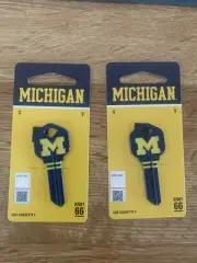 2 -University of Michigan Wolverines Key - KW1 #66 ** NEW **