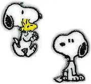 Kiyohara RIO-3004 SN Mini Patch, Iron-on, Snoopy, Pack of 2