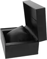 MUCKLILY PU Watch Travel Case for Men Compact Single Watch Storage Box Durable and Lightweight Organizer for Home and Office From Scratches for Travel Use