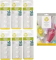 Wilton Disposable No. 21 Open Star Decorating Tips and Bags Set, 25-Piece