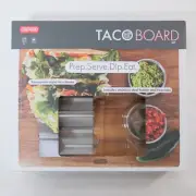 Dexas Acacia Wood Taco Serving Board NEW!