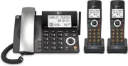AT&T CL84218 2-Handset Cordless Phone, Answering System, Smart Call Block