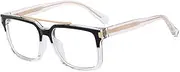 [HDUBFY] retro glasses frame for men big CP acetate glasses male clear lens