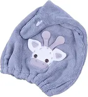 OSOLADY Bath Towel Hair Hat for Drying Absorbent Dry Hair Cap Coral Towels Accessories