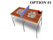Clemson University Portable Table Tennis Ping Pong Folding Table w/Accessories