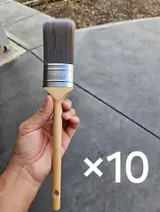 10 × Oval Cutter Paint Brushes 50mm (ONE BOX OF 10 BRUSHES) Monarch Alternative