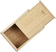 [Generic] Vintage Wood Box with Slide Lid,Small Wooden Storage Crates Container | Organizers for Art Hobbies, Lovers, Desk Organizers, Cards and Home