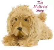 ~❤️~BOCCHETTA Pluto OODLE Poodle Mix 28cm 11" Brown DOG soft toy plush~❤️~
