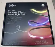 GE - CYNC 16 foot Indoor Bluetooth/Wi-Fi Color Changing Smart LED Light Strip