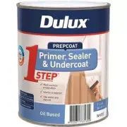 Dulux 1L White Prepcoat 1Step Oil Based Primer Sealer And Undercoat