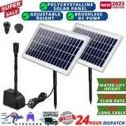 Truvana 110W Solar Water Pump Submersible Fountain Pond Garden Outdoor Power Kit