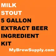 Milk Stout Homebrew 5 Gallon Beer Extract Ingredient Kit - My Brew Supply