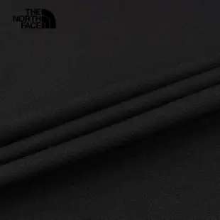 【The North Face 官方旗艦】北面男款黑色吸濕排汗休閒短袖T恤｜83S3JK3