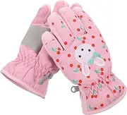 [BESPORTBLE] Ski Gloves Snow Mittens Waterproof Mittens Winter Mittens Winter Driving Gloves Men Gloves Ski Snow Goggles Fingerless Gloves Ski Socks Red Cotton