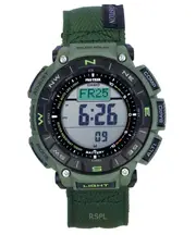 Casio Pro Trek Climber Line Digital Barometer Thermometer World Time Solar Powered PRG-340B-3 100M Men's Watch