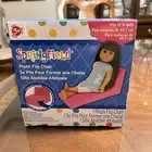 Plush Flip Fold Out Pink Bed Sofa Chair Couch Furniture 18" Dolls American Girl