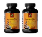 amino acid complex - MAXAMINO 1200mg - bcaa amino acids - 2 Bottles 180 Tablets