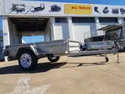 7x4 Single Axle Heavy Duty Galvanised Trailer - Checkerplate, Trailer Townsville