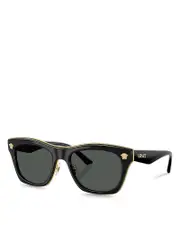 Versace Medusa Essence Rectangle Sunglasses, 53mm
