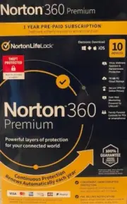 Norton 360 Premium for 10 Devices/1 Year