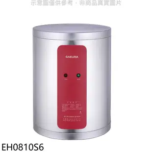 櫻花 8加侖電熱水器儲熱式(含標準安裝)【EH0810S6】