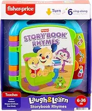 Fisher-Price Laugh & Learn Storybook Rhymes, Collection of Musical Baby Toy Books ​with Lights (Styles May Vary)
