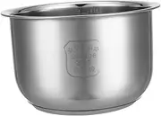 Rice Cooker Liner Replacement Pot 2L Silver Stainless Steel Multipurpose Design