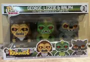 Rampage - 8-bit - George, Lizzie and Ralph vaulted Rare - Pop! Vinyl with Pro