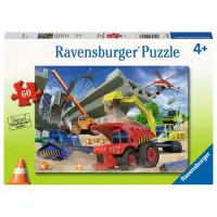 在飛比找momo購物網優惠-【Ravensburger】維寶拼圖 工程車集合 60片