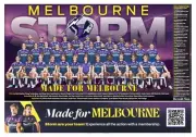 MELBOURNE STORM 2024 LAMINATED NRL RUGBY TEAM PLAYER poster, bargain 6