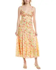 ASTR the Label Twist Bust Midi Dress